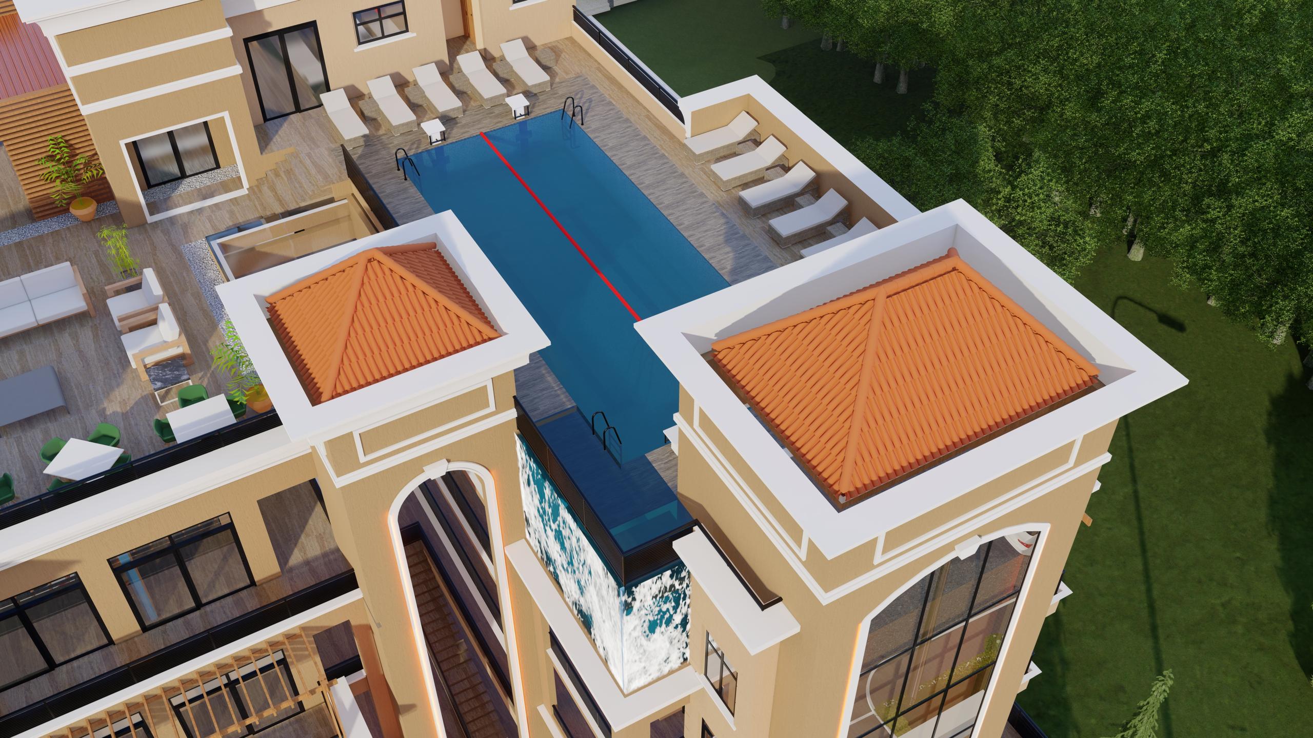 Rooftop pool